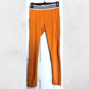 FREE PEOPLE MOVEMENT Active Athleisure Mustard Yellow Leggings Size Small EUC